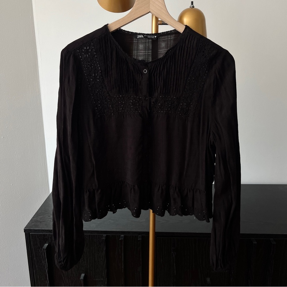 Zara Black Blouse